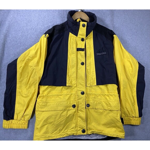 Marmot Jackets & Blazers - VINTAGE Marmot Jacket Womens Small Yellow Gore-tex Snowboard Ski‎ Winter Coat